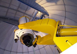 Inside the photometric telescope 
dome