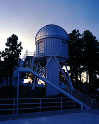 Photometric telescope at dusk